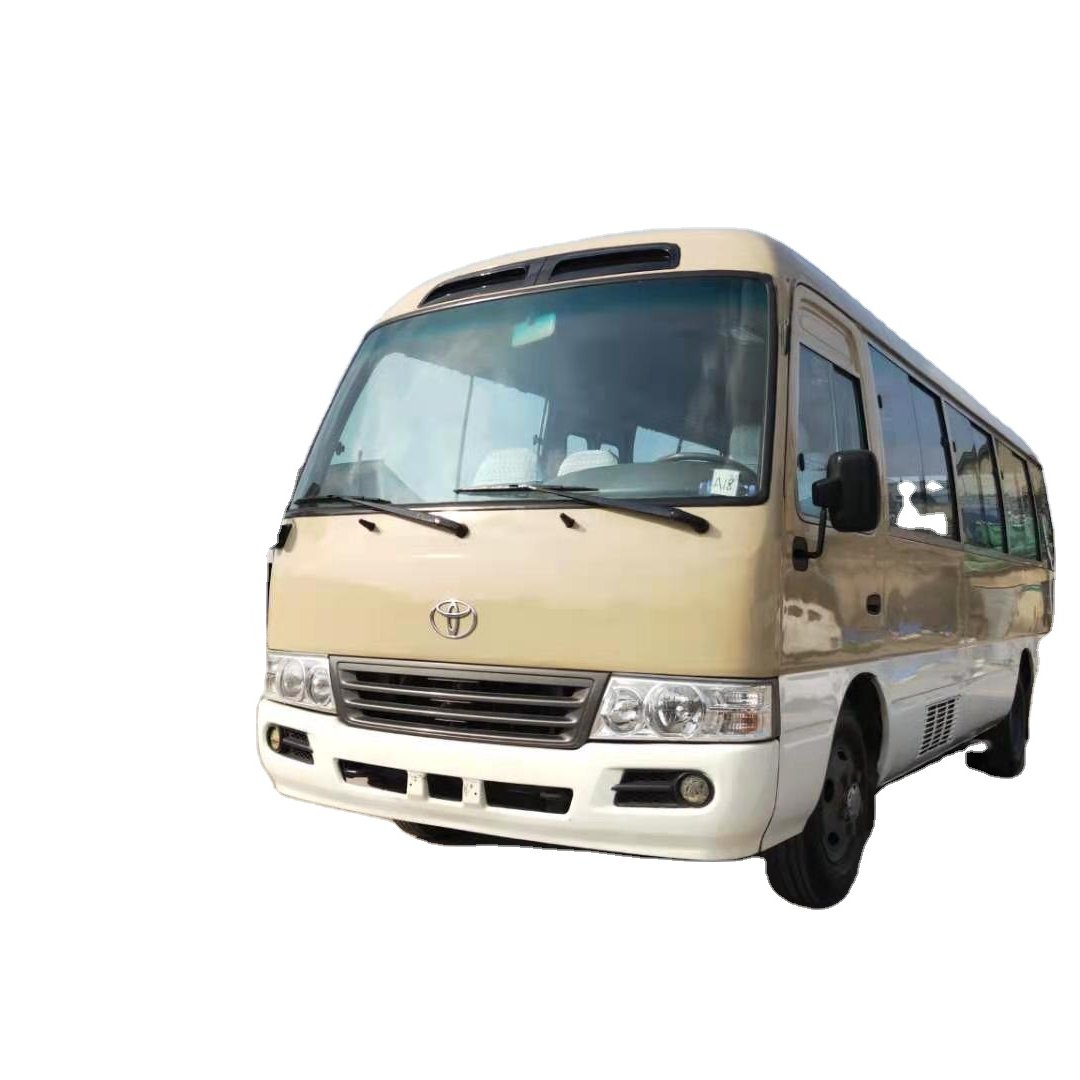 Used Toyota Coaster Bus 23-30 Passengers Tourist Minibus in High Quality Good Condition Japan Bus with diesel Engine